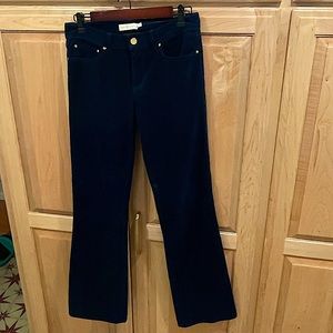 Tory Burch Navy Corduroy Pants, Size 27